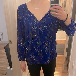 Linen floral top